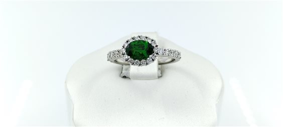 Anillo Sangiorgi Preziosi Mujer in Oro blanco Tsavorite 0.91 Ct 168544-15 - 168544-15